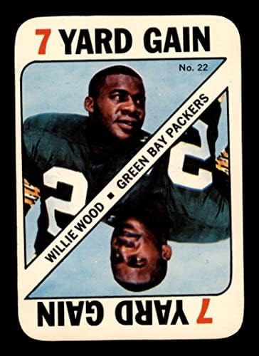 1971 Topps 22 ווילי ווד ווד גרין ביי פקרס NM Packers USC