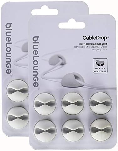 Bluelounge cabledrop, 6 יחידות - לבן