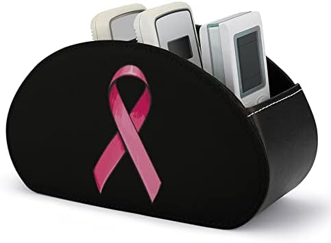 סרט סרטן שד סאטן ורוד סרטן פו עור שולטים בשלטון שולחן עבודה תיבת מארגן אחסון שולחן עבודה עם 5 תאים