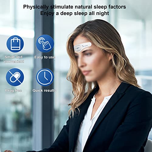 מכשיר סיוע לשינה, מכונת סיוע לשינה מיקרו -זרם נייד עיסוי ראש חכם מהיר ישן מכונת שינה מכשיר לשיפור שינה עמוקה