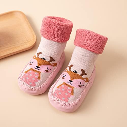 Qvkarw בנים תינוקות בנות גרבי תינוק נעליים פעוט נעלי גרביים נעליים נעליים מגפי שלג לתינוק כתום