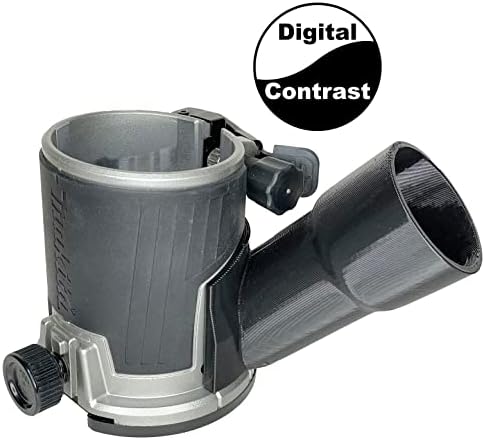 יציאת אבק DigitalContrast, מתאימה לנתבים של Makita RT0701C ו- XTRO1C Trim לנתבים לפסטול 27 ממ וצינור 36 ממ