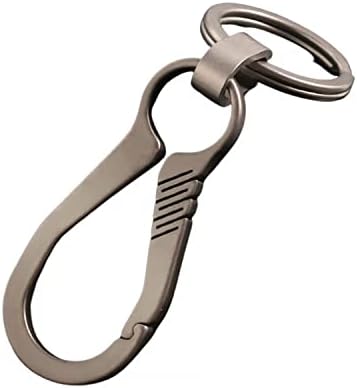 Rison-Titanium Carabiner Clip Clip, Titanium anti ather שחרור מהיר של אביב מחזיק מפתחות קרבינר רכב רכב מפתח לגברים ונשים