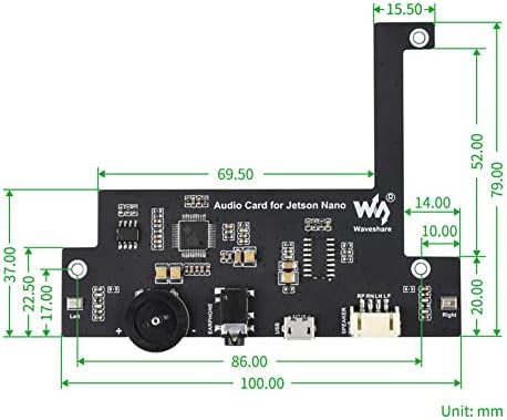 CSYANXING CARD CARD סט רמקול ערוץ כפול כרטיסי שמע MEMS MEMS SI-MICROPHONE מודול עבור ערכת המפתחים של NVIDIA JETSON NANO
