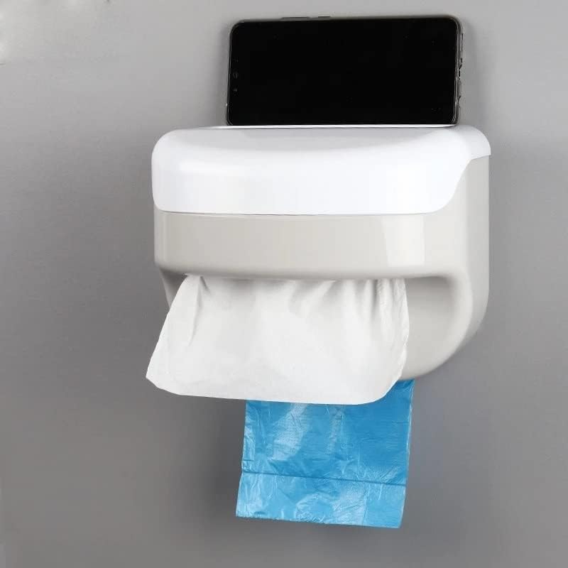 XXXDXDP נוח מחזיק נייר טואלט רב -תכליתי מחזיק אגרוף אטום עמיד למים למגבות נייר אביזרי אמבטיה