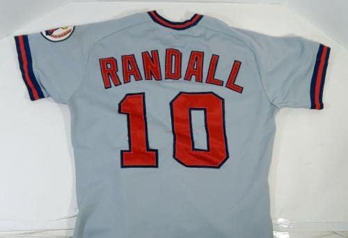 משחק המלאכים בקליפורניה SAP Randall 10 הוציא אפור ג'רזי DP17538 - משחק משומש גופיות MLB