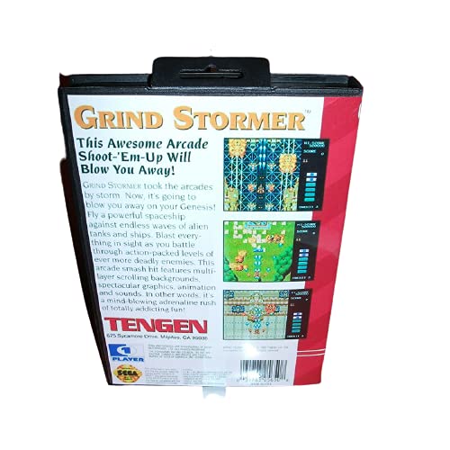 Aditi Grind Stormer Cover Us עם קופסה ומדריך עבור Sega Megadrive Genesis Console Game Console 16 bit MD