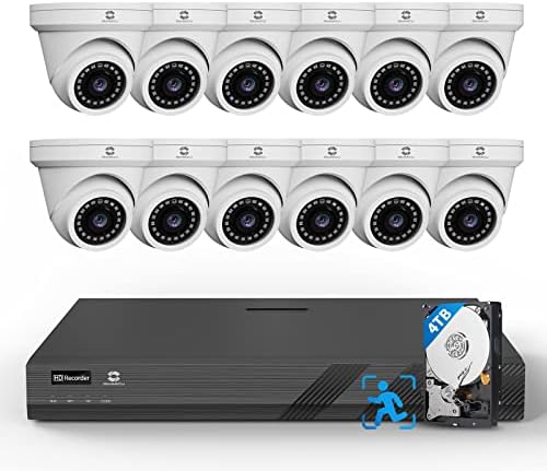 GWSECU 4K מערכת מצלמות אבטחה של GWSECU 4K ערוץ 16, 4K 16C