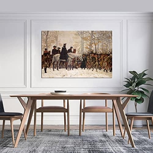 גרד גדול וושינגטון בערכה וושינגטון בעמק פורג 'מלחמה מהפכה פוסטר אמנות ואמנות קיר תמונה מודרנית מודרנית פוסטרים