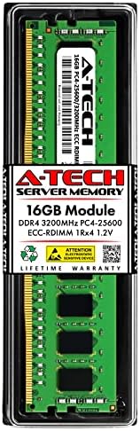 החלפת A-Tech 16GB ל- HPE P06029-B21-DDR4 3200MHz PC4-25600 ECC רשום RDIMM 1RX4 1.2V-מקל זיכרון שרת יחיד