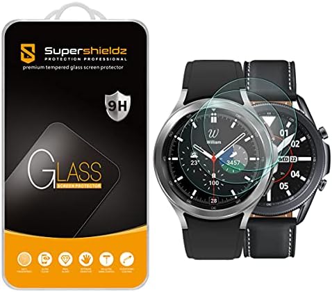 Supershieldz מיועד לסמסונג גלקסי Watch 3 / Galaxy Watch 4 מגן מסך זכוכית מזג קלאסי, 0.3 ממ, אנטי שריטה, ללא בועה