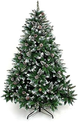 עץ חג המולד המלאכותי המלאכותי עץ חג המולד הירוק עם חרוטים אורן וגרגרים ביתי קישוט לחג המולד עם דוכן מתכת