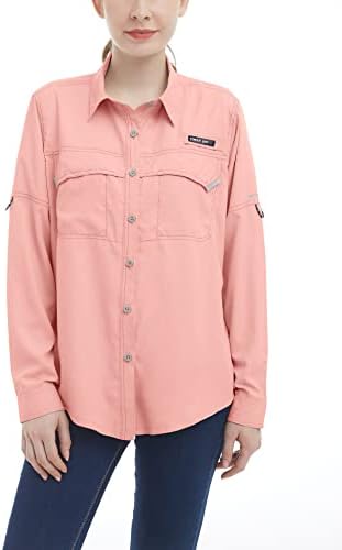 חמור קטן אנדי אנדי UPF 50+ חולצת הגנה על UV, חולצת דיג עם שרוול ארוך, נושם ויבש מהיר