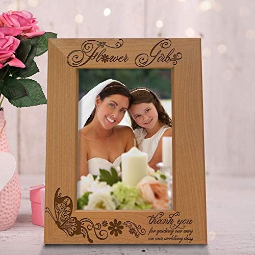 קייט פוש - ילדת פרחים - תודה שהנחית את דרכנו ביום החתונה שלנו - מסגרת תמונה