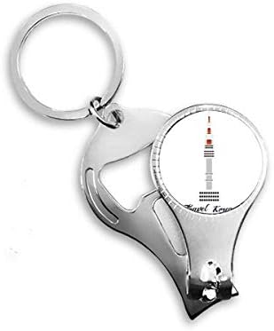 מגדל סיאול בקוריאה ארט דקו מתנה מסמר ניפר טבעת טבעת מפתח בקבוקי שרשרת פתיחת בקבוקי בקבוק