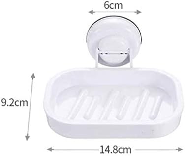 תבשיל סבון פלסטיק של XJJZS ， כוס היניקה קופסת האחסון יניקה כוס סבון קופסת סבון התקנת אמבטיה ללא אגרוף