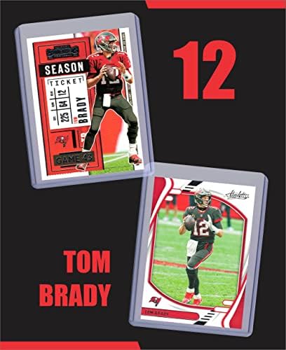 טום בריידי כדורגל כרטיסי חבילה שונים-טמפה ביי בוקניירס כרטיסי מסחר