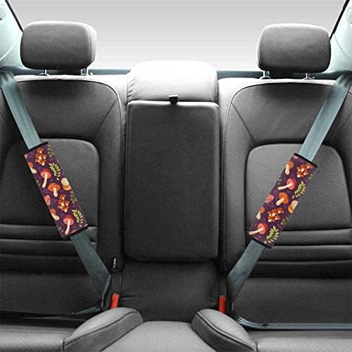פטריות קולדרייר סגול מכונית סגולה חגורת בטיחות כרית כתף רכה חגורת בטיחות נוחה מכסה כרית חגורת בטיחות לנשים