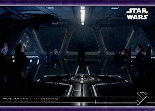 2020 Topps מלחמת הכוכבים העלייה של Skywalker Series 2 Purple 17 המועצה בכרטיס מסחר בישיבה