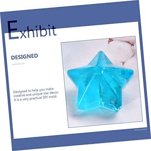 Exceart 5pcs Decor Cuake Jelly צורה סבון ליציקת קובייה ריקה סיליקון מלאכת יד תלת מימדית ועיצובית עיצוב קלה תבניות אפוקסי