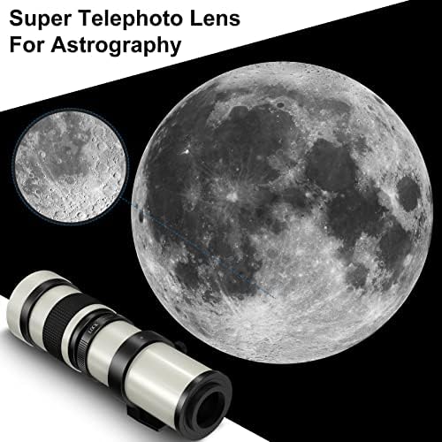Lightdow 420-800 ממ f/8.3-16 סופר טלפוטו ידנית עדשת זום + t-mount עבור Canon EOS RP R3 R5 R6 R7 R10 SLR STIGEL מצלמות