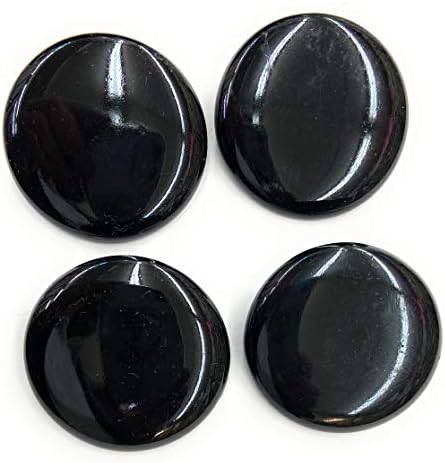 1-3/4 '' כפתורים שחורים גדולים במיוחד המוגדרים לשמלה ומעילים 4 מחשב. מעילי כפתורים מבריקים של ג'מבו, כפתורי שמלה