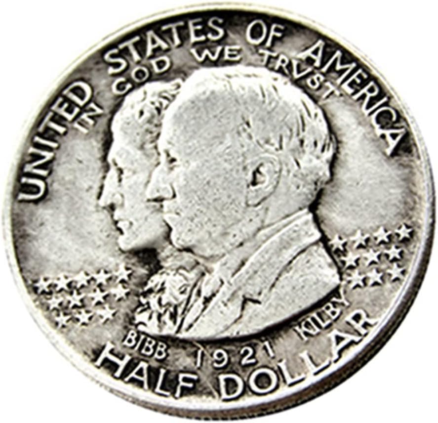 ארהב חצי דולר 1921 מטבע זיכרון רבייה זרה אספקה ​​מצופה כסף