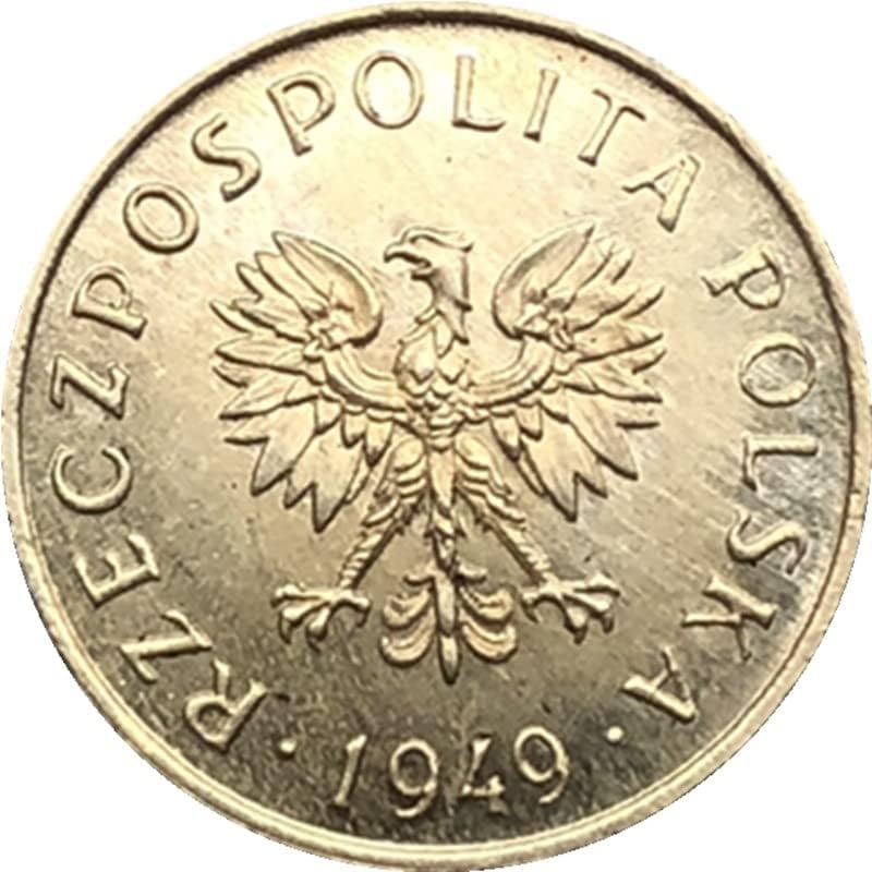 צ'ינגפנג 1949 מטבע פולין נחושת הכין מטבע עתיק