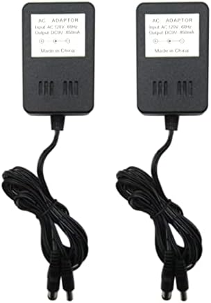 OUTSPOT 2 PCS AC מתאם AC אספקת חשמל AC 110-245V- DC 9V/350MA מתאימים ל- Nintendo NES Super SNES SEGA GENESS 1 3in1