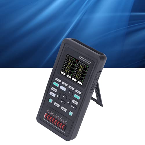 לוגגר נתוני טמפרטורה, סוג C תקשורת C TFT HD תצוגה מעל אזעקת טמפ '100-240VAC גלאי טמפרטורה רב ערוץ לבדיקת אלקטרוניקה