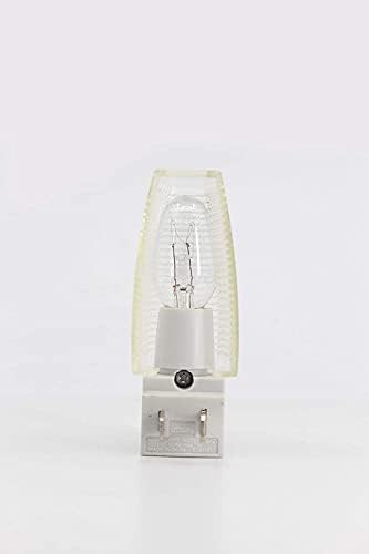 תקע קיר מנורת לילה של קינגמן עם מתג הפעלה / כיבוי לבן חם רשום, 120 וולט 4 וואט
