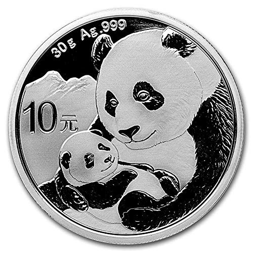 אין סימן מנטה - נוכח מגרש של 30 גרם פנדה כסף סינית מאת Coinfolio w/coa 10 יואן מוכר bu
