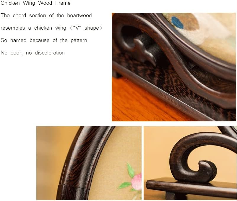 רקמת קישוטי בעבודת יד דו צדדי רקמת שולחן קישוטי עתיק סגנון רקמה קטן מסך קלאסי קישוט