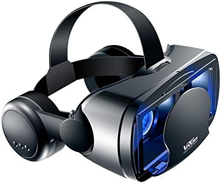 אוזניות מציאות מדומה עבור מובייל, אוזניות גדולות-גרסה, 3 משקפי מציאות מדומה לטלוויזיה, סרטים ומשחקי וידאו תואמים,