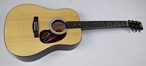 אלן ג ' קסון לא רוק תיבת הנגינה חתם חתום מלא גודל טבעי עץ אקוסטית גיטרה לואה