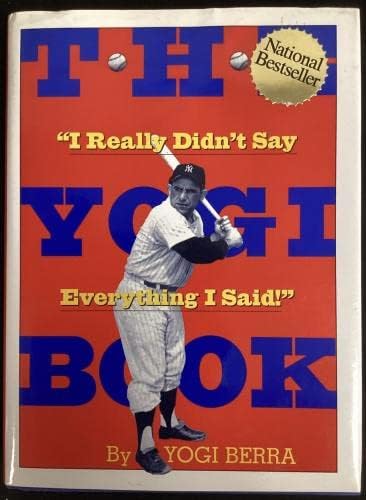 ספר יוגי BERRA חתום ספר יוגי ספר כיסוי קשה HOF חתימת בייסבול JSA - MLB חתימה חתימה שונות של פריטים שונים