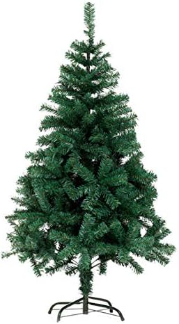 סט עץ חג המולד 6ft 6ft, עץ אורן חג המולד מוצפן יוקרתי עם דוכן מתכת, למסיבת פסטיבל החתונה בבית חג המולד, ירוק 180 סמ