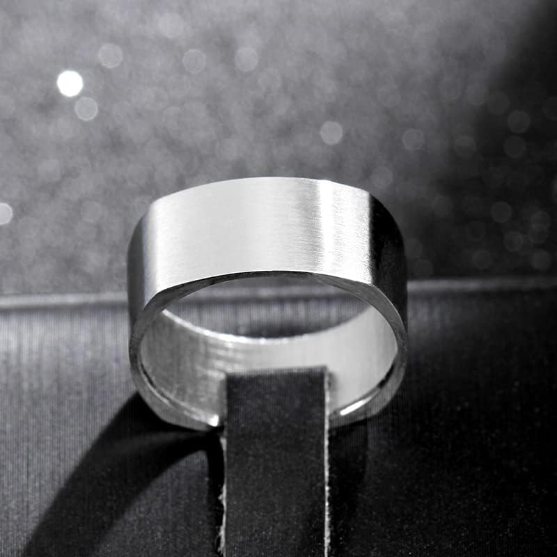 קולסו 8 ממ טבעת חתונה אירוסין כיכר טבעות נשים גברים אישית טבעת אישית טבעת חקוק טבעת-40229