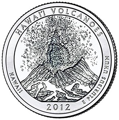 שנת 2012 הוכחה לבושה בהוואי הרי הגעש הוואי הפארק הלאומי NP רבעון בחירה מנטה ארהב