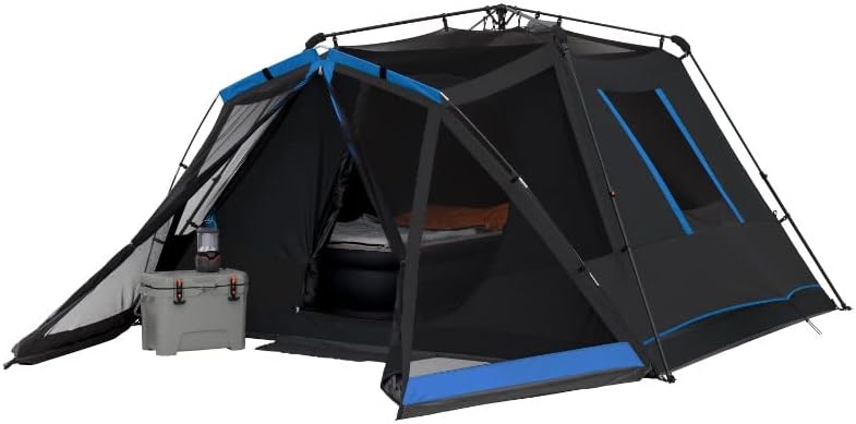 MHYFC בן 6 אנשים מיידי מאוהל בקתת מנוחה חשוכה עם קטבים אוהל קמפינג Barraca טיולים חיצוניים