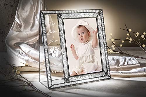 מסגרת תמונה מותאמת אישית לתינוק 5x7 צילום חרוט זכוכית ברורה תפאורה עיצוב יילוד ילדה או ילד הורים חדשים סבים