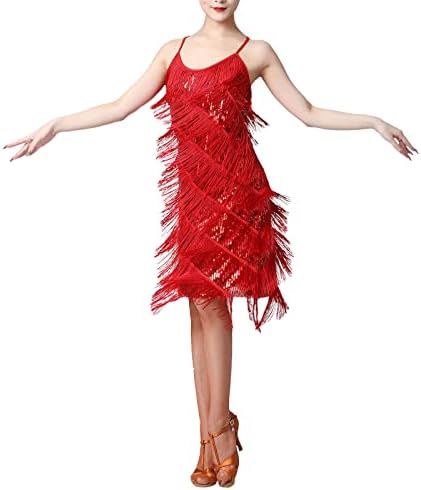 שמלת פלאפר לנשים משנות העשרים של המאה העשרים גטסבי מעולה נצנצים נצנצים מסיבת קוקטייל שמלות ריקוד וינטג 'שמלות ערב רשמיות