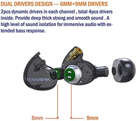 Tennmak Pro Aerphone Accessory יחידת ראש אוזן צלול עבור MMCX Sport Running Gym החלף באוזניות אוזניות אוזניות