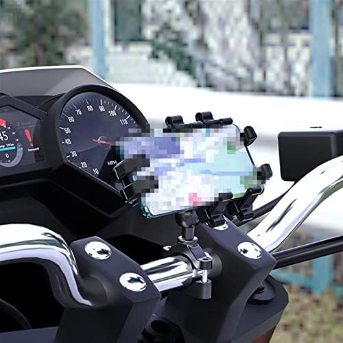 סוגר טלפון סלולרי של אופנוע סגסוגת אלומיניום סגסוגת 360 מעלות אופניים סיבוב אופניים טלפונים ניידים