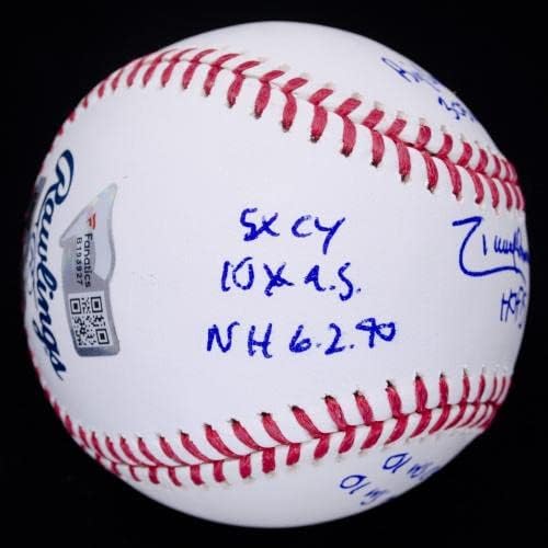 רנדי ג'ונסון מדהים 11x סטטוס חתום בבייסבול le 1/12 MLB מוסמך - כדורי חתימה