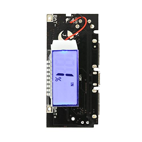 USB כפול 18650 ליתיום לוח טעינה סוללות 5V מסך LCD מסך תצוגה מודול בנק חשמל 58 * 27 * 15 ממ