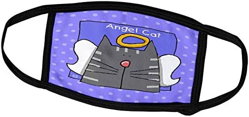 3 עלה מלאך אפור טאבי חתול חמוד קריקטורה לחיות מחמד אובדן זיכרון-פנים מכסה
