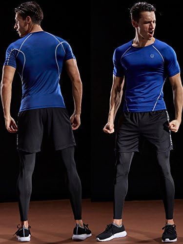 חולצות אימון אתלטי שכבת בסיס דחיסה של גברים נלאוס
