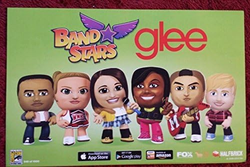 Glee Band Stars -11 x17 פוסטר פרומו מקורי SDCC 2014 קומיק קון מנטה xxx/1000