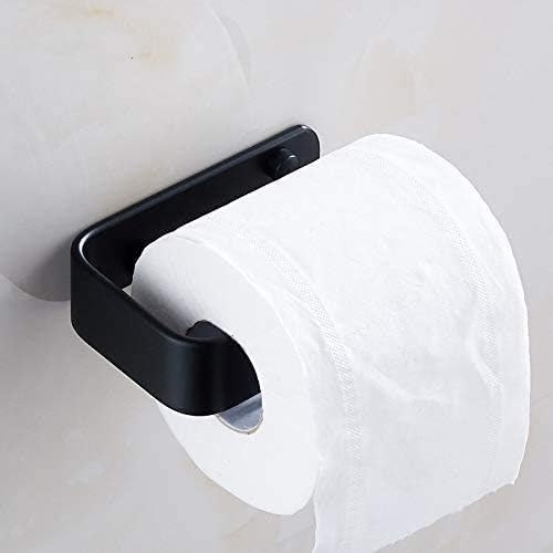 מחזיק נייר שחור חלל אלומיניום מחזיקי מגבות נייר טואלט WC ניירות חדר אמבטיה למטבח מחזיק חומרה אמבטיה